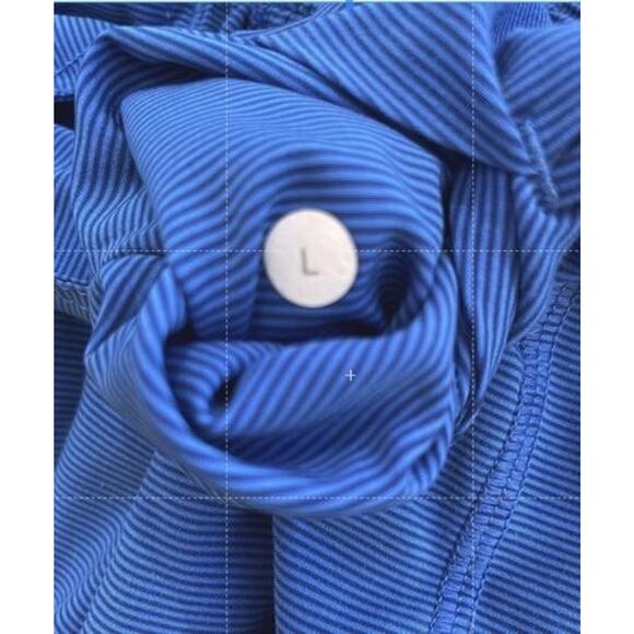 Lululemon Mens Shorts Large Striped‎ Athletic 9 Inch Linerless Drawstring Pocket - Picture 4 of 11